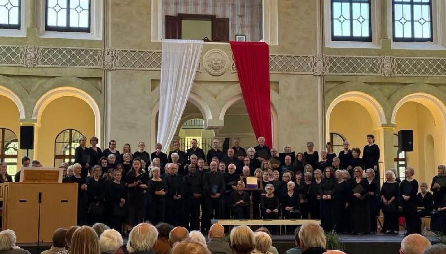 A Choral Society perform in the Czech Republic